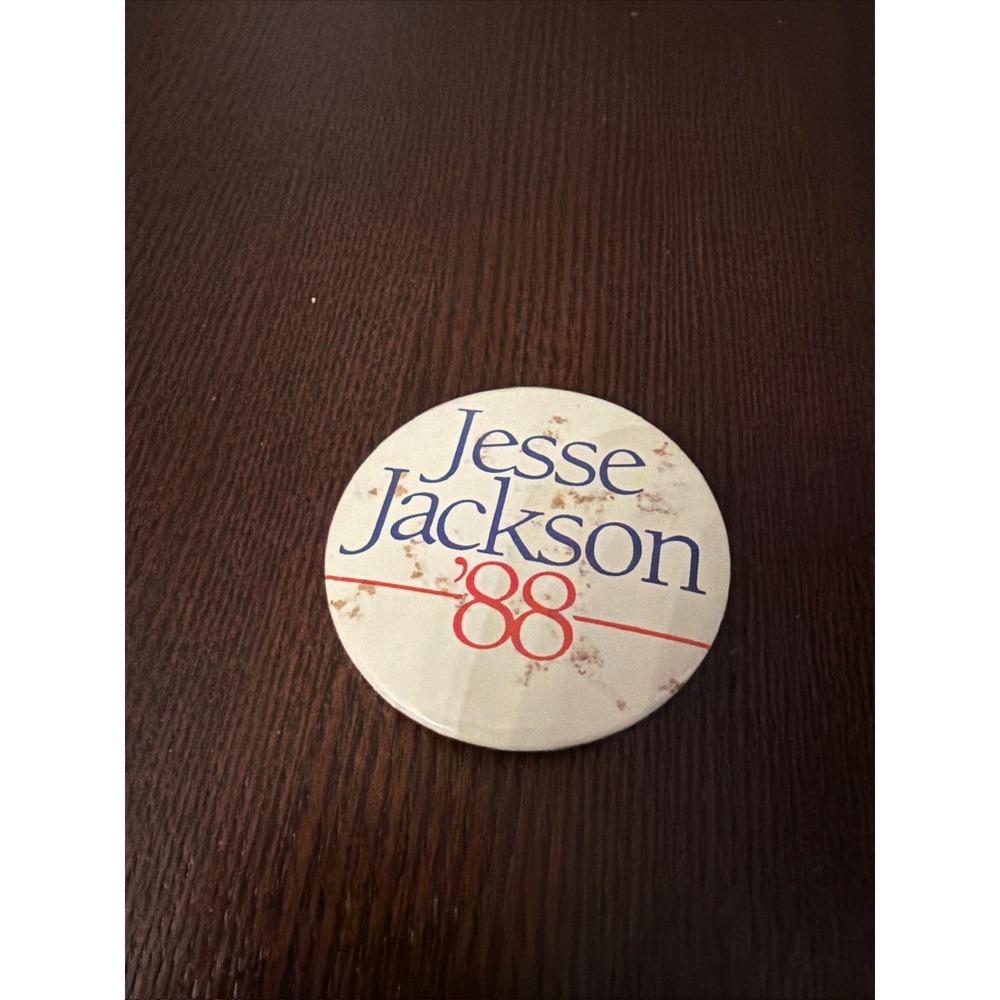 Vintage 1988 Jesse Jackson Presidential Campaign Pin Political Button 88